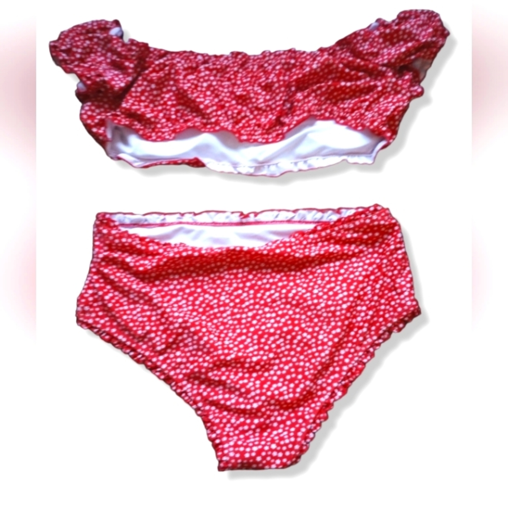 3X Off the shoulder high waist bikini